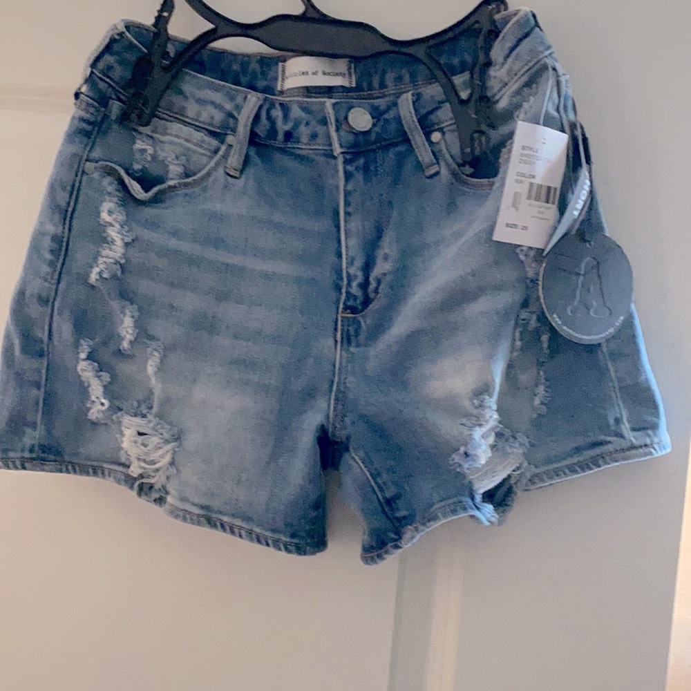 High rise shorts
